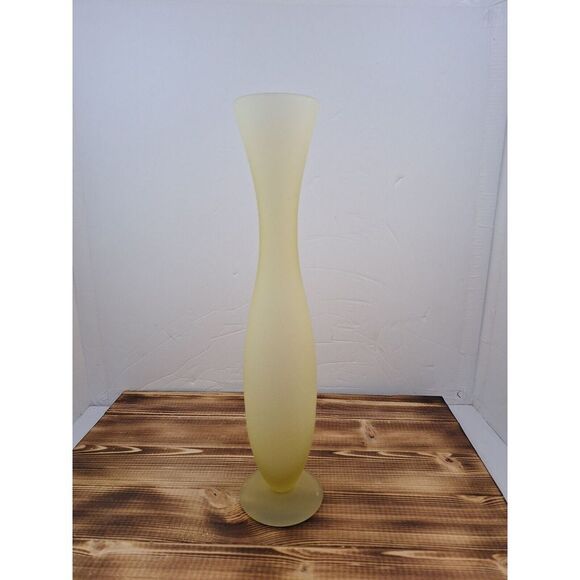 12" Carlo Moretti Style Studio Frosted Glass Vase Mid Century Modern Mcm‎ - Picture 2 of 11